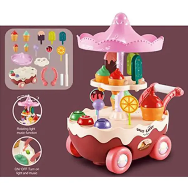 Set di gioco carretto gelato con luci e suoni immagine 2