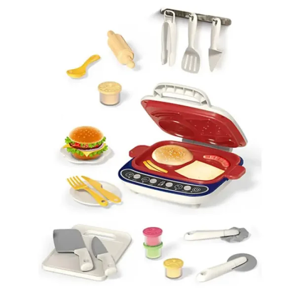 Set di gioco con grill a contatto e paste modellabili immagine 2