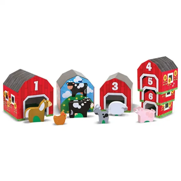 Set di gioco creativo con stalla per fattoria - Melissa & Doug immagine 2