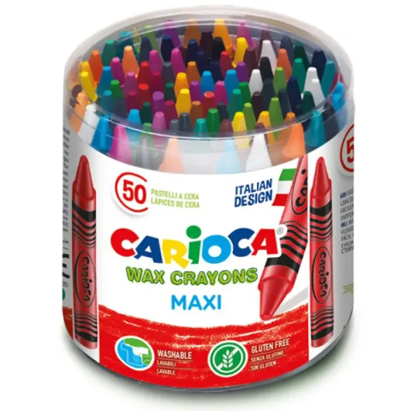 Set di jumbo pastelli a cera 50 pezzi - Carioca immagine 2