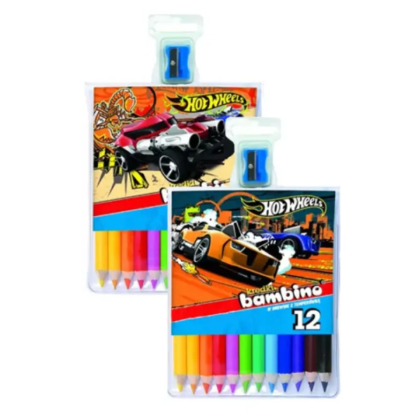 Set di matite colorate Hot Wheels 12 pezzi immagine 1