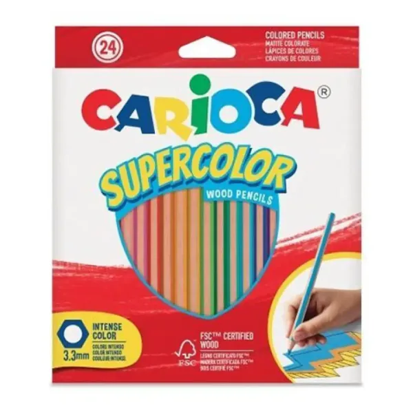 Set di matite colorate Supercolor 24 pezzi - Carioca immagine 1
