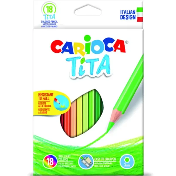 Set di matite colorate Tita 18 pezzi - Carioca immagine 1