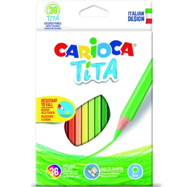 Set di matite colorate Tita 36 pezzi - Carioca immagine 1
