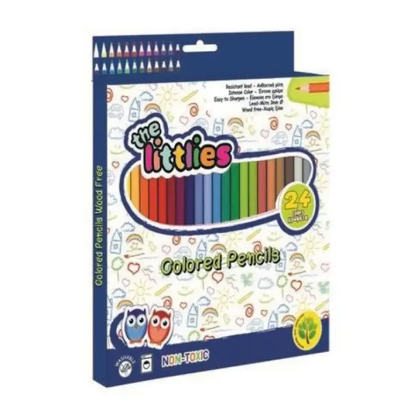 Set di matite colorate senza legno da 24 pezzi immagine 1