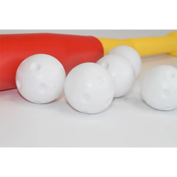 Set di mazze da baseball in plastica rossa con palline 56 cm immagine 4