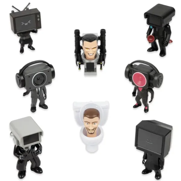 Set di minifigure sorpresa Skibidi Toilet WC 1 pezzo immagine 2