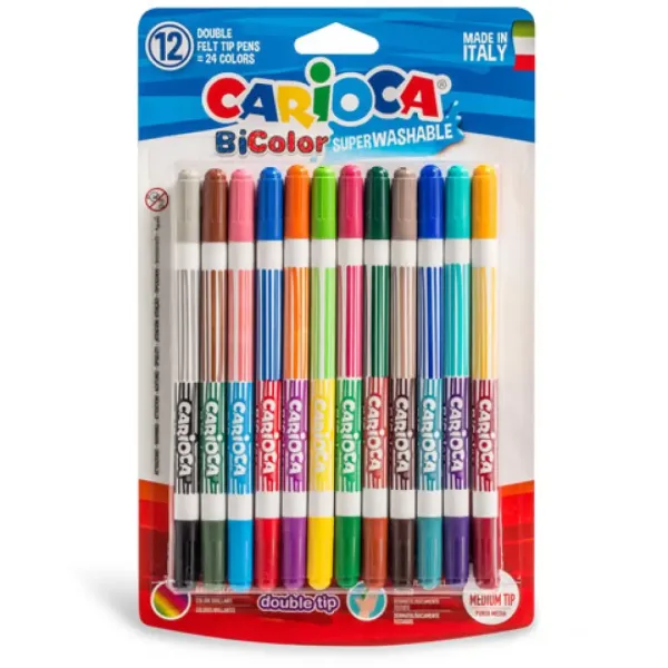 Set di pennarelli bicolore 12 pezzi - Carioca immagine 1