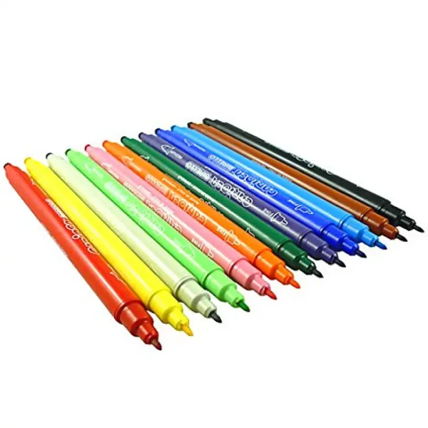 Set di pennarelli colorati con doppia punta 12 pezzi - Carioca immagine 2