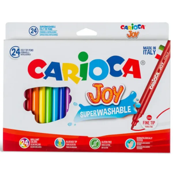 Set di pennarelli lavabili 24 pezzi - Carioca immagine 2