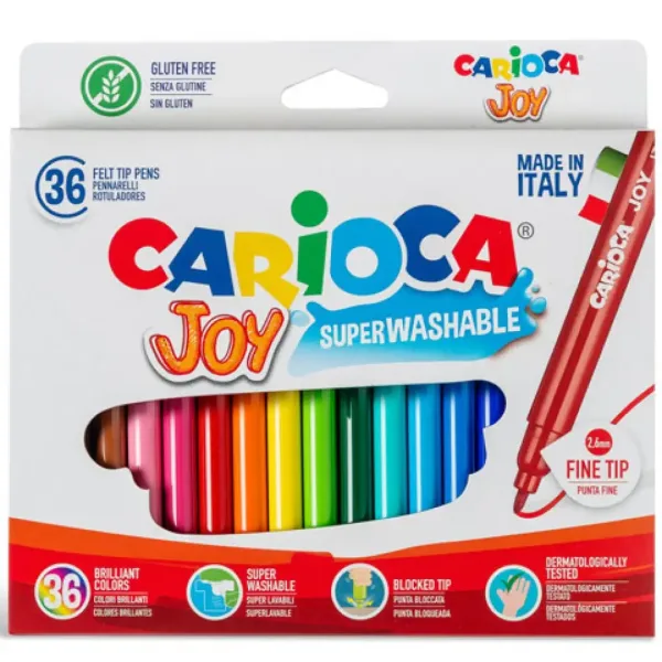 Set di pennarelli lavabili 60 pezzi - Carioca immagine 2