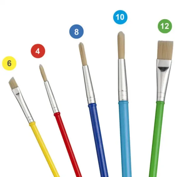 Set di pennelli School Brush 5 pezzi - Carioca immagine 2