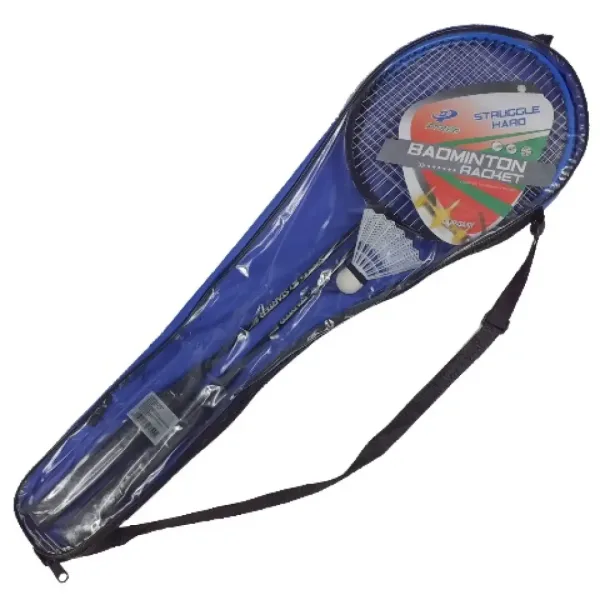 Set di racchette da badminton in metallo con borsa da trasporto e volano immagine 3