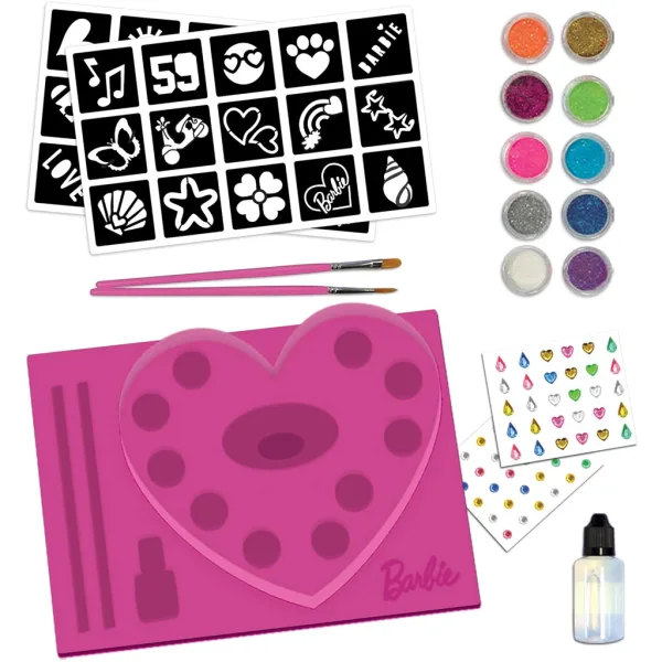 Set di tatuaggi glitter Barbie - Lisciani immagine 2