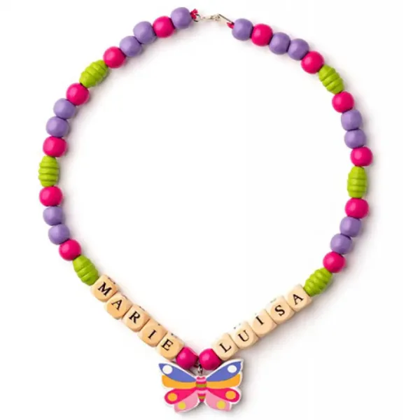 Set per creare gioielli in legno con lettere - Woodyland immagine 4
