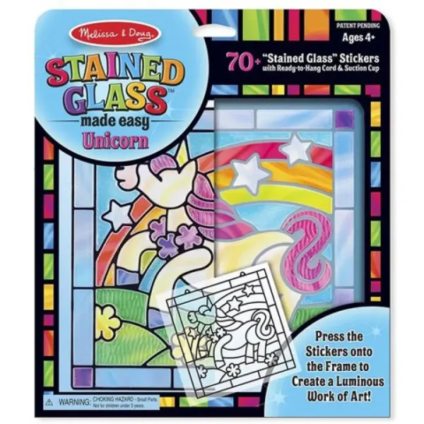 Set per creare vetrate a piombo con unicorno - Melissa & Doug immagine 3