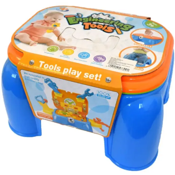 Sgabello portatile con set di attrezzi immagine 2