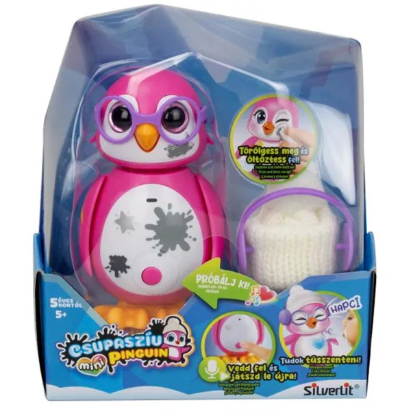 Silverlit: Mini pinguino tenero dal cuore d’oro, colore rosa immagine 1
