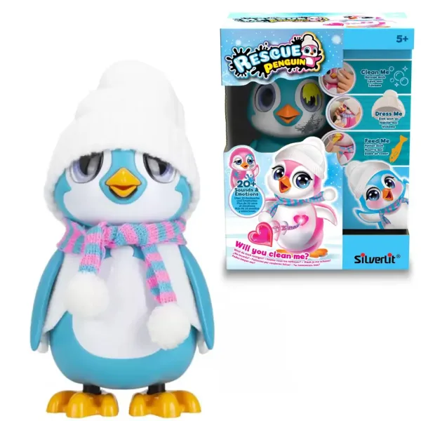 Silverlit: Pinguino dal cuore tenero in colore blu immagine 1