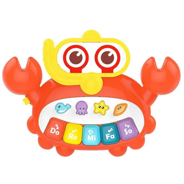 Sintetizzatore giocattolo a forma di granchio per bambini immagine 2