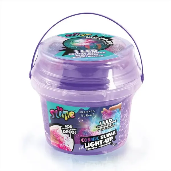 Slime cosmico luminoso con LED in secchio disponibile in diverse varianti immagine 3