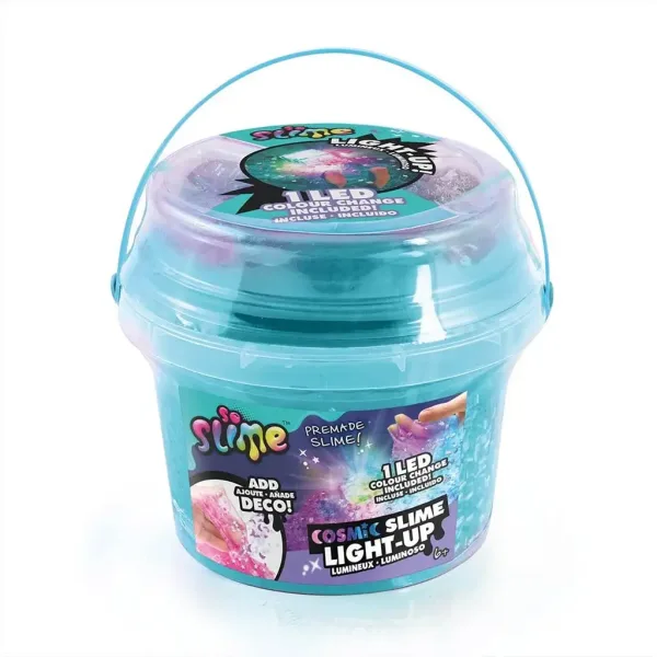 Slime cosmico luminoso con LED in secchio disponibile in diverse varianti immagine 4