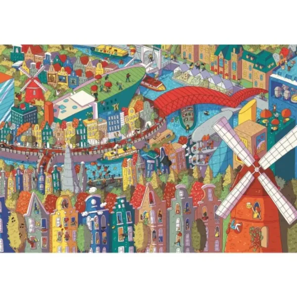 Sneaky Peekers: Amsterdam UFT puzzle da 1000 pezzi - Trefl immagine 2