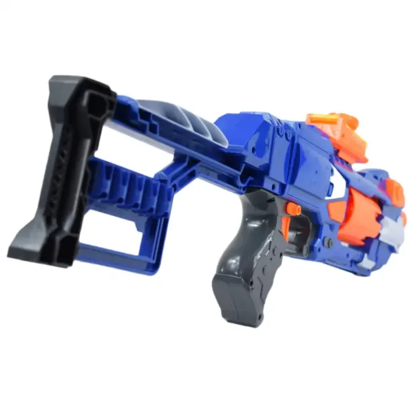 Soft Bullet Gun: Mitragliatrice elettrica a tamburo rotante con proiettili in schiuma 55cm immagine 4