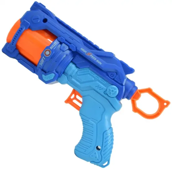 Soft Bullet: Reflex 4 pistola manuale a tamburo con bersaglio 22cm immagine 2