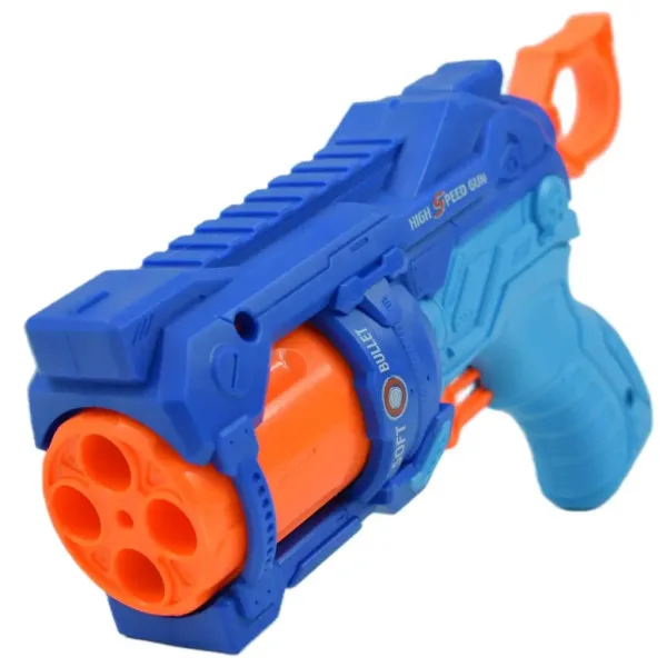 Soft Bullet: Reflex 4 pistola manuale a tamburo con bersaglio 22cm immagine 3
