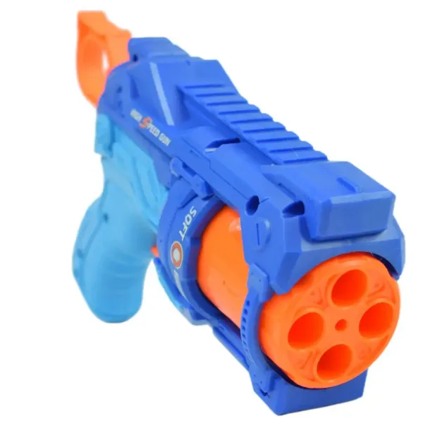Soft Bullet: Reflex 4 pistola manuale a tamburo con bersaglio 22cm immagine 4