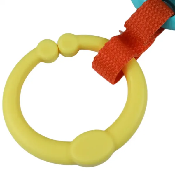 Sonaglio e dentaruolo colorato con gancio per bebè immagine 4