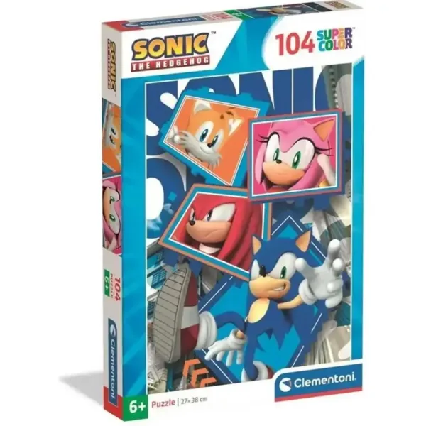 Sonic puzzle supercolor 104db - Clementoni immagine 1