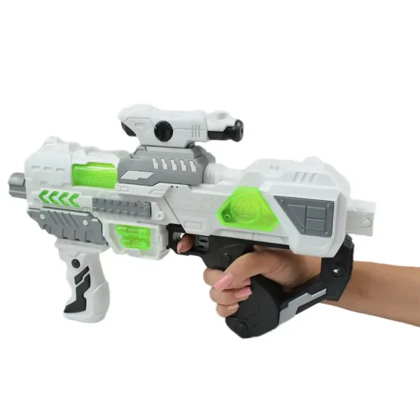 Space Series: Arma spaziale con luce e suono, supporto e mirino 40cm immagine 5