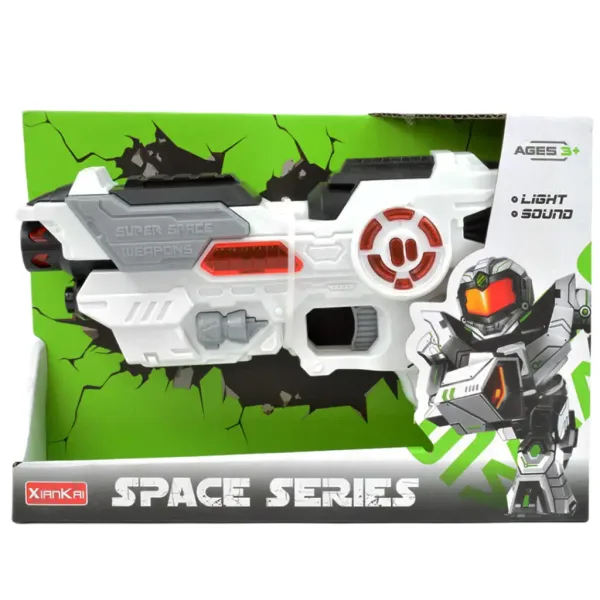 Space Series: Arma spaziale con supporto, luce e suono 25cm immagine 5