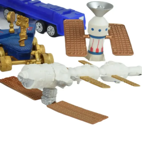 Space Team: Set di gioco spaziale con veicoli, satellite e accessori immagine 3