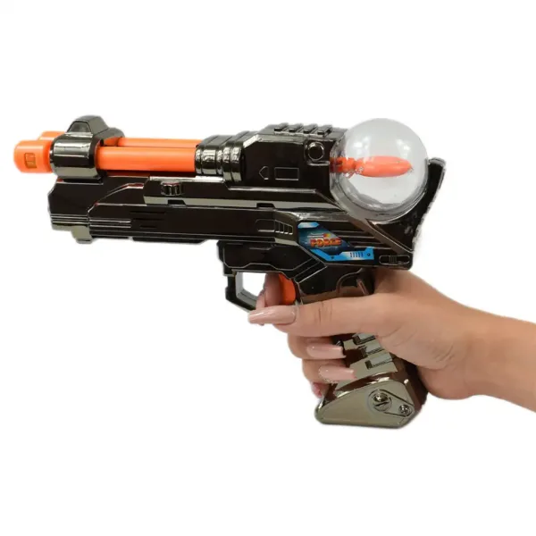 Space Warrior: Pistola spaziale elettrica in metallo con luci e suoni 24cm immagine 4