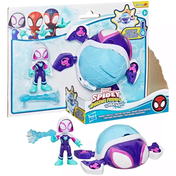 Spidey e i suoi fantastici amici: personaggi Waterwebs e veicoli che cambiano colore - Ghost Turtle - Hasbro immagine 1