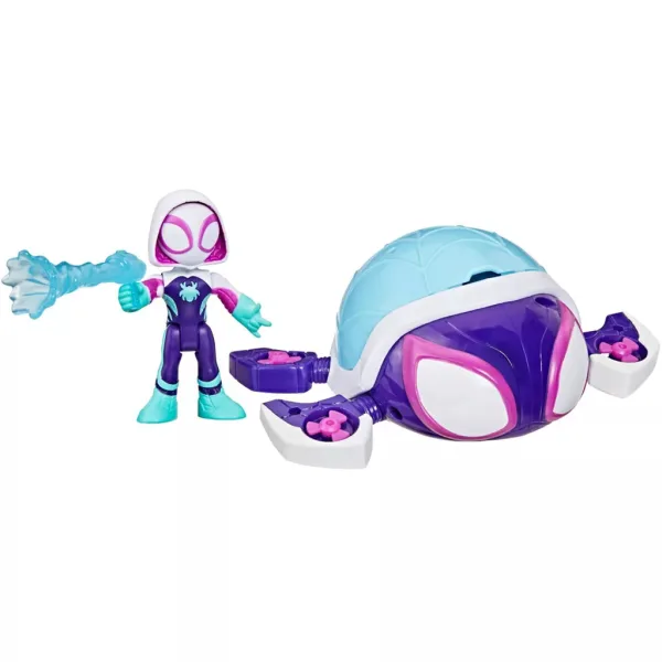Spidey e i suoi fantastici amici: personaggi Waterwebs e veicoli che cambiano colore - Ghost Turtle - Hasbro immagine 2