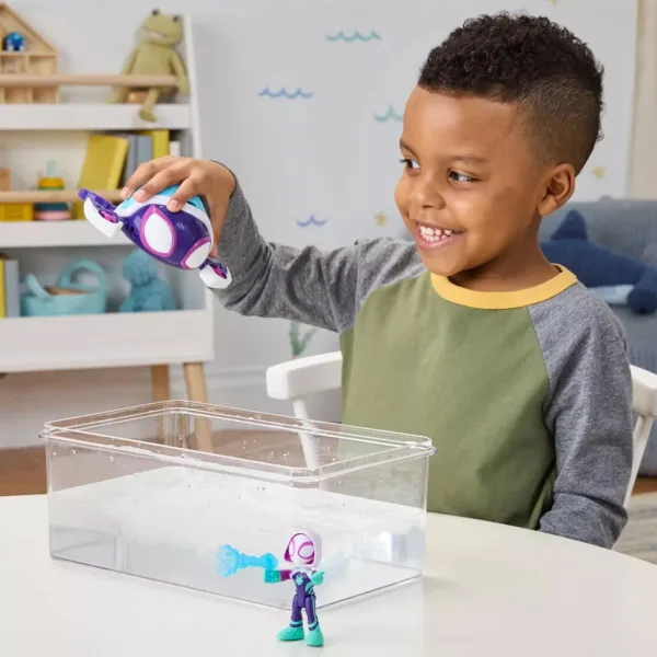 Spidey e i suoi fantastici amici: personaggi Waterwebs e veicoli che cambiano colore - Ghost Turtle - Hasbro immagine 4