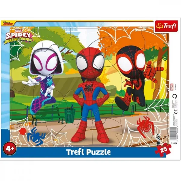 Spidey e i suoi fantastici amici puzzle incorniciato da 25 pezzi - Trefl immagine 1