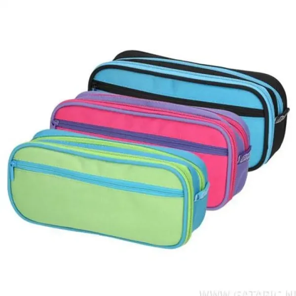 Spirit: Astuccio ovale a tre scomparti colorato Shell in diverse varianti 21x6cm immagine 1