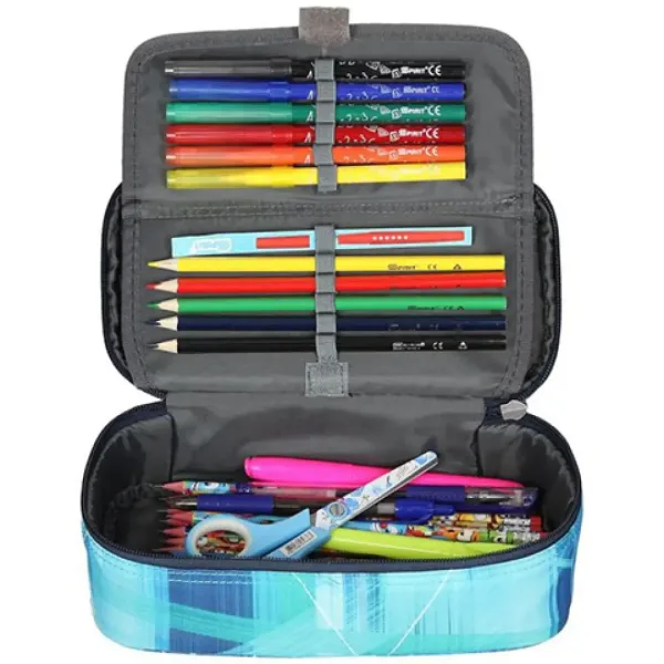 Spirit: Astuccio ovale azzurro con motivo 23x10cm immagine 3