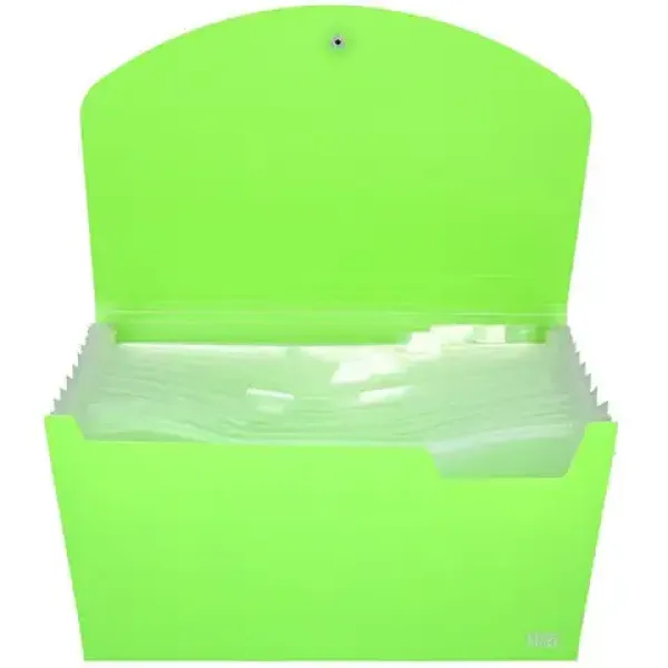 Spirit: Cartella portadocumenti A4 12 scomparti verde neon immagine 2