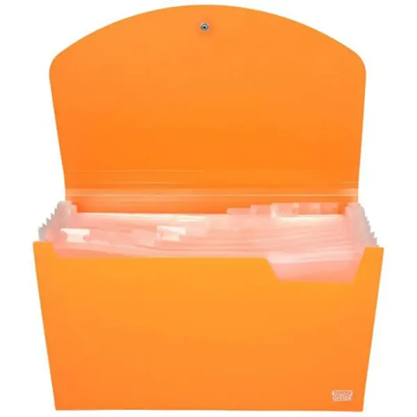 Spirit: Cartella portadocumenti A4 a 12 scomparti neon arancione immagine 2