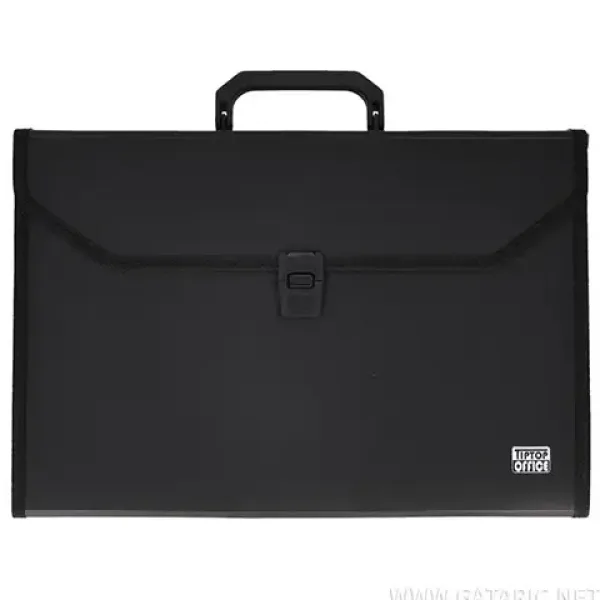Spirit: Cartella portadocumenti portatile a 12 scomparti formato A4 colore nero - TipTop Office immagine 1