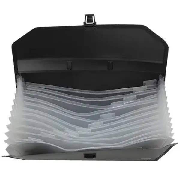 Spirit: Cartella portadocumenti portatile a 12 scomparti formato A4 colore nero - TipTop Office immagine 2