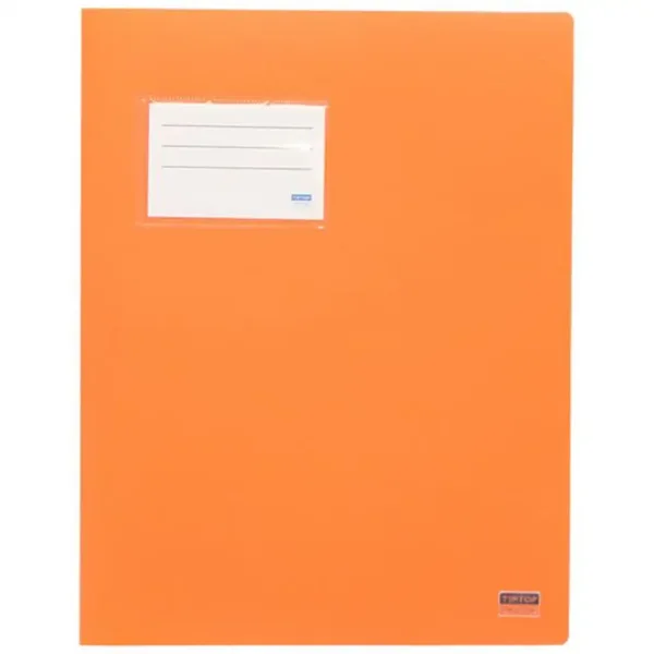 Spirit: Cartellina ad anelli con porta carte colore arancione A4 immagine 1
