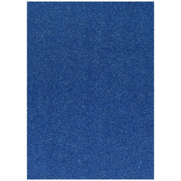 Spirit: Foglio di schiuma decorativa adesiva con glitter, colore blu, formato A4, 1 pezzo immagine 1
