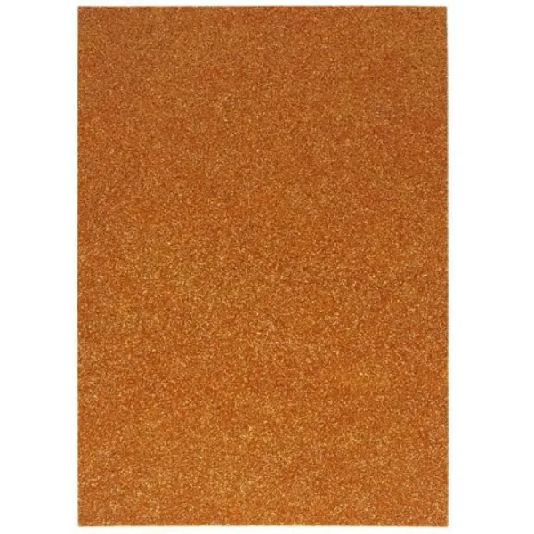 Spirit: Foglio di schiuma decorativa autoadesiva con glitter color rame rosso A/4 1 pezzo immagine 1